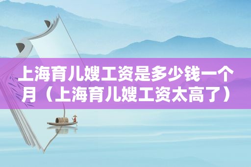 上海育儿嫂工资是多少钱一个月（上海育儿嫂工资太高了）