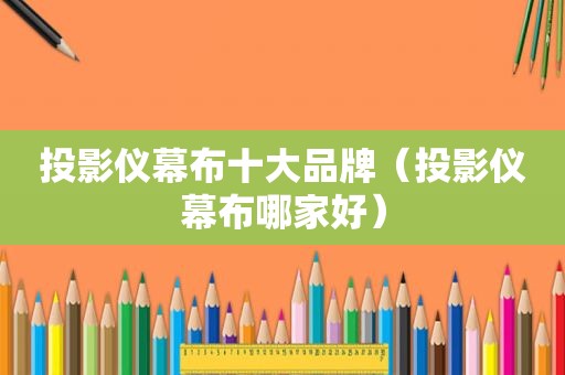 投影仪幕布十大品牌（投影仪幕布哪家好）