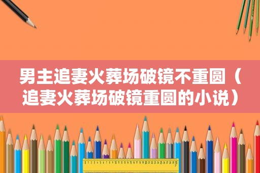 男主追妻火葬场破镜不重圆（追妻火葬场破镜重圆的小说）
