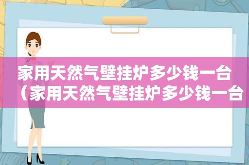 家用天然气壁挂炉多少钱一台（家用天然气壁挂炉多少钱一台合适）