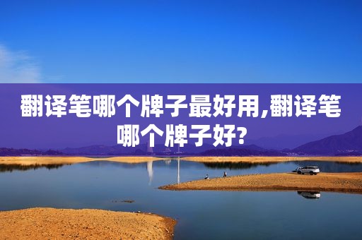 翻译笔哪个牌子最好用,翻译笔哪个牌子好?