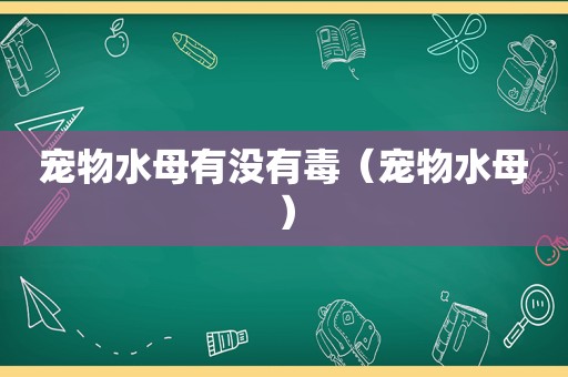 宠物水母有没有毒（宠物水母）