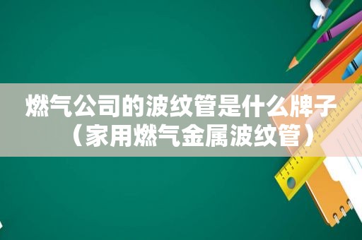 燃气公司的波纹管是什么牌子（家用燃气金属波纹管）
