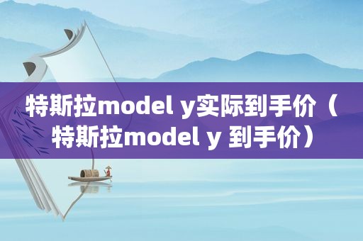 特斯拉model y实际到手价（特斯拉model y 到手价）