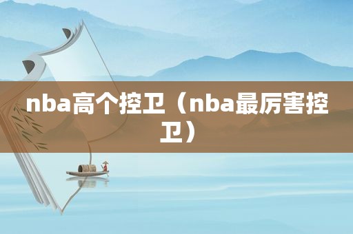 nba高个控卫（nba最厉害控卫）