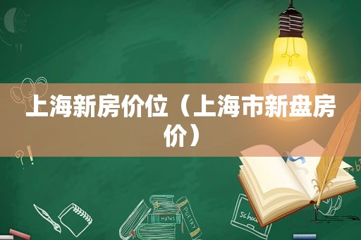 上海新房价位（上海市新盘房价）