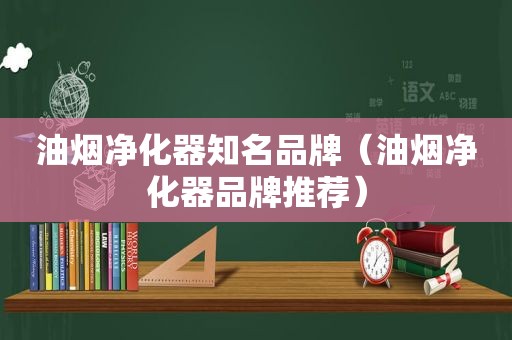 油烟净化器知名品牌（油烟净化器品牌推荐）