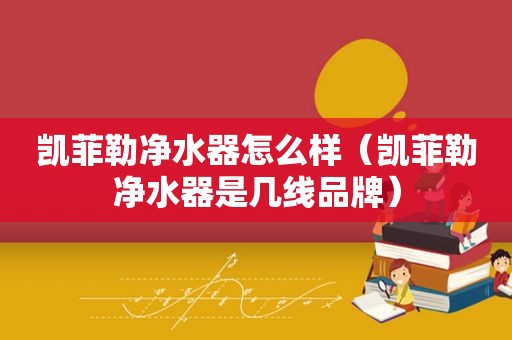 凯菲勒净水器怎么样（凯菲勒净水器是几线品牌）