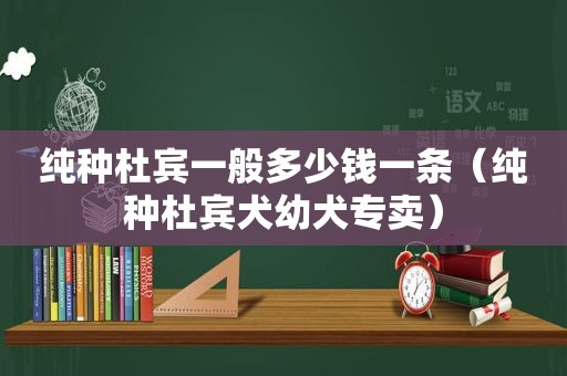 纯种杜宾一般多少钱一条（纯种杜宾犬幼犬专卖）