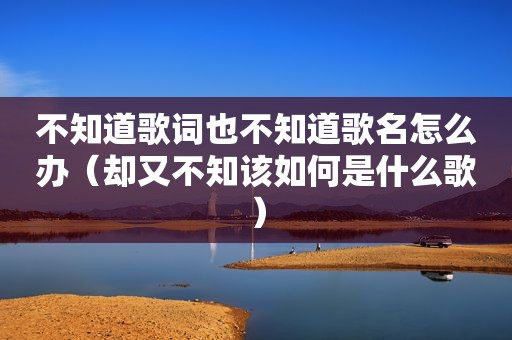 不知道歌词也不知道歌名怎么办（却又不知该如何是什么歌）
