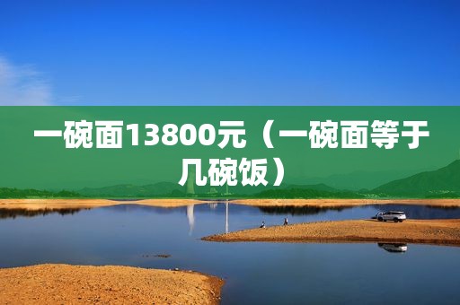 一碗面13800元（一碗面等于几碗饭）