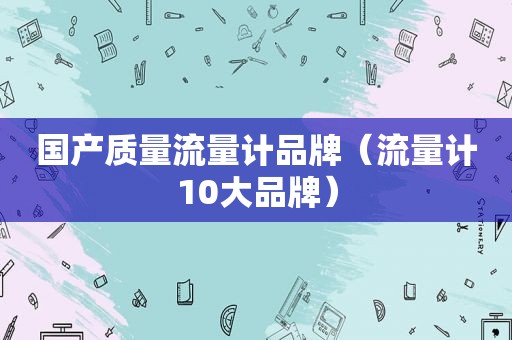 国产质量流量计品牌（流量计10大品牌）