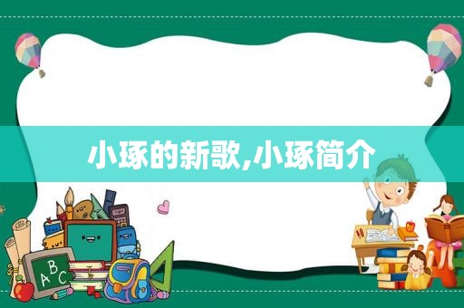 小琢的新歌,小琢简介