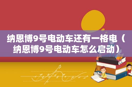 纳恩博9号电动车还有一格电（纳恩博9号电动车怎么启动）