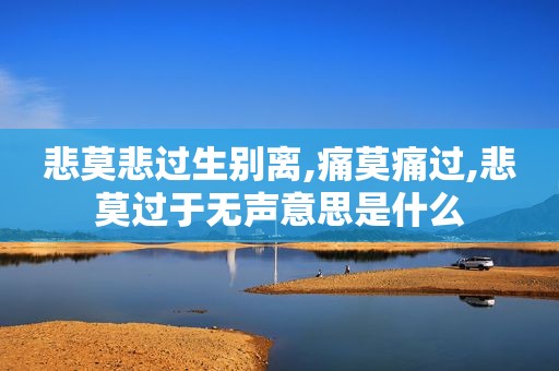 悲莫悲过生别离,痛莫痛过,悲莫过于无声意思是什么