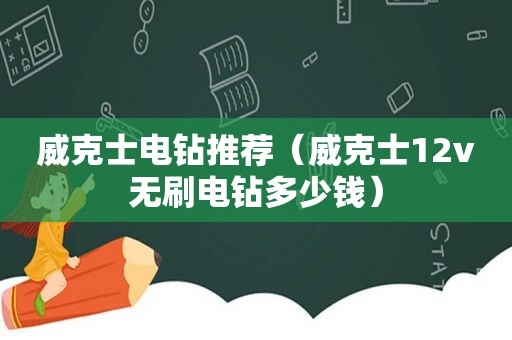 威克士电钻推荐（威克士12v无刷电钻多少钱）