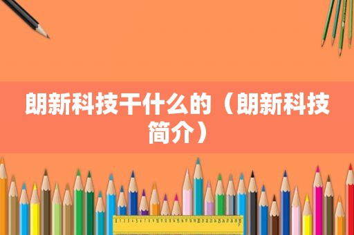 朗新科技干什么的（朗新科技简介）