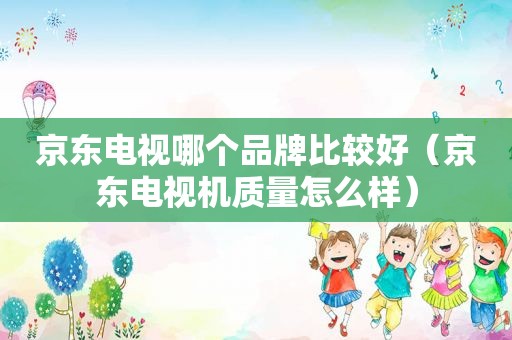 京东电视哪个品牌比较好（京东电视机质量怎么样）