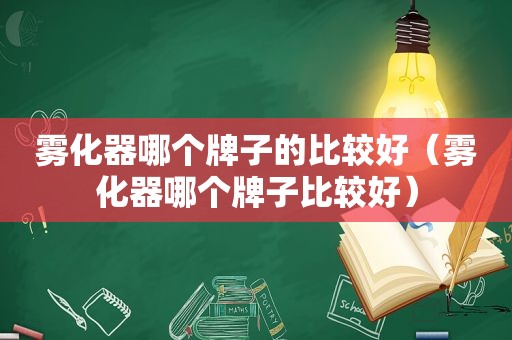 雾化器哪个牌子的比较好（雾化器哪个牌子比较好）