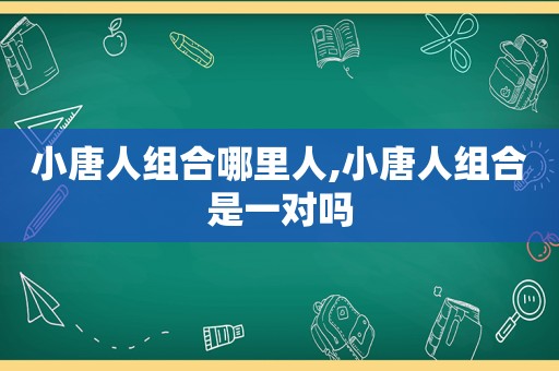 小唐人组合哪里人,小唐人组合是一对吗
