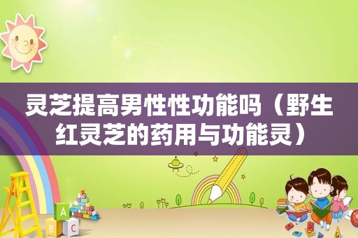 灵芝提高男性性功能吗（野生红灵芝的药用与功能灵）