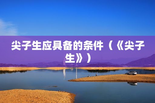 尖子生应具备的条件（《尖子生》）