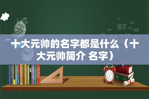 十大元帅的名字都是什么（十大元帅简介 名字）