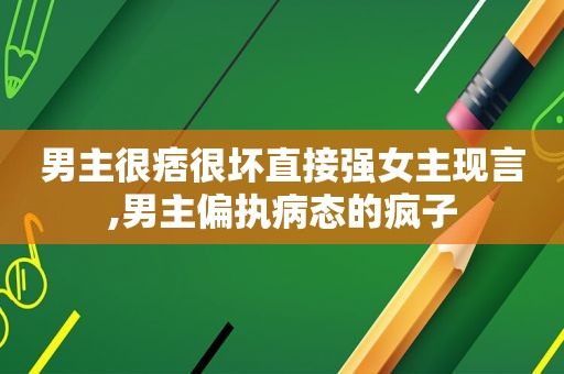 男主很痞很坏直接强女主现言,男主偏执病态的疯子