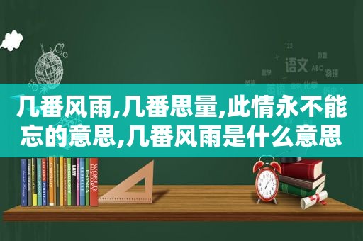 几番风雨,几番思量,此情永不能忘的意思,几番风雨是什么意思