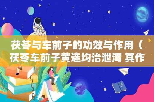 茯苓与车前子的功效与作用（茯苓车前子黄连均治泄泻 其作用机理）
