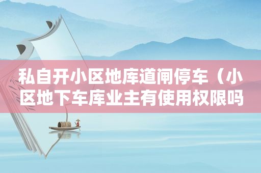 私自开小区地库道闸停车（小区地下车库业主有使用权限吗）