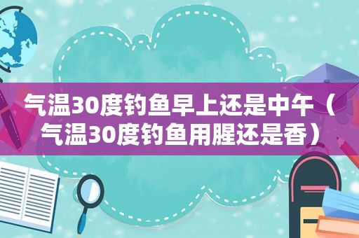 气温30度钓鱼早上还是中午（气温30度钓鱼用腥还是香）