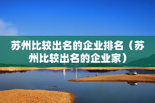 苏州比较出名的企业排名（苏州比较出名的企业家）