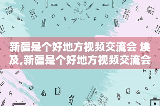 新疆是个好地方视频交流会 埃及,新疆是个好地方视频交流会时评