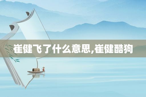 崔健飞了什么意思,崔健酷狗