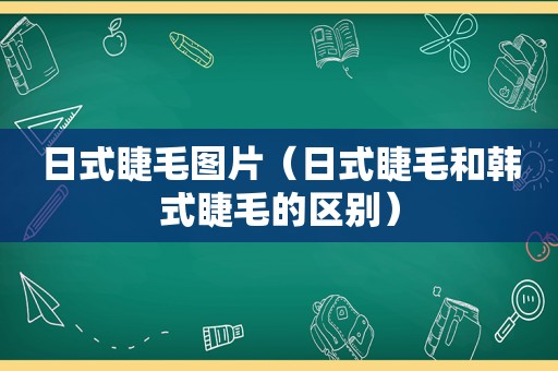 日式睫毛图片（日式睫毛和韩式睫毛的区别）