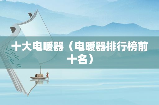 十大电暖器（电暖器排行榜前十名）