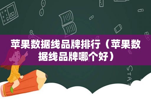 苹果数据线品牌排行（苹果数据线品牌哪个好）