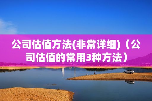 公司估值方法(非常详细)（公司估值的常用3种方法）