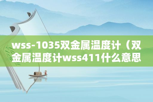 wss-1035双金属温度计（双金属温度计wss411什么意思）
