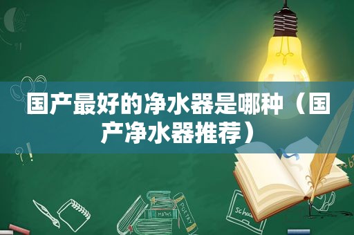 国产最好的净水器是哪种（国产净水器推荐）