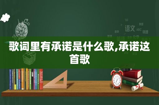 歌词里有承诺是什么歌,承诺这首歌