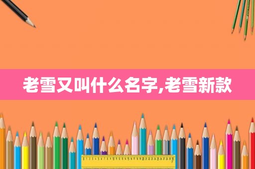 老雪又叫什么名字,老雪新款