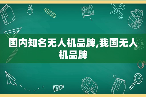 国内知名无人机品牌,我国无人机品牌