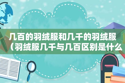 几百的羽绒服和几千的羽绒服（羽绒服几千与几百区别是什么意思）
