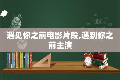 遇见你之前电影片段,遇到你之前主演