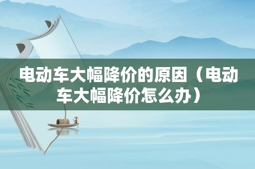 电动车大幅降价的原因（电动车大幅降价怎么办）