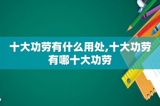 十大功劳有什么用处,十大功劳有哪十大功劳