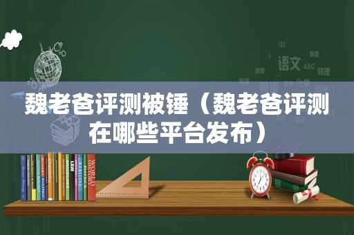 魏老爸评测被锤（魏老爸评测在哪些平台发布）