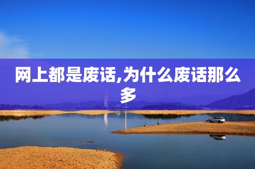 网上都是废话,为什么废话那么多